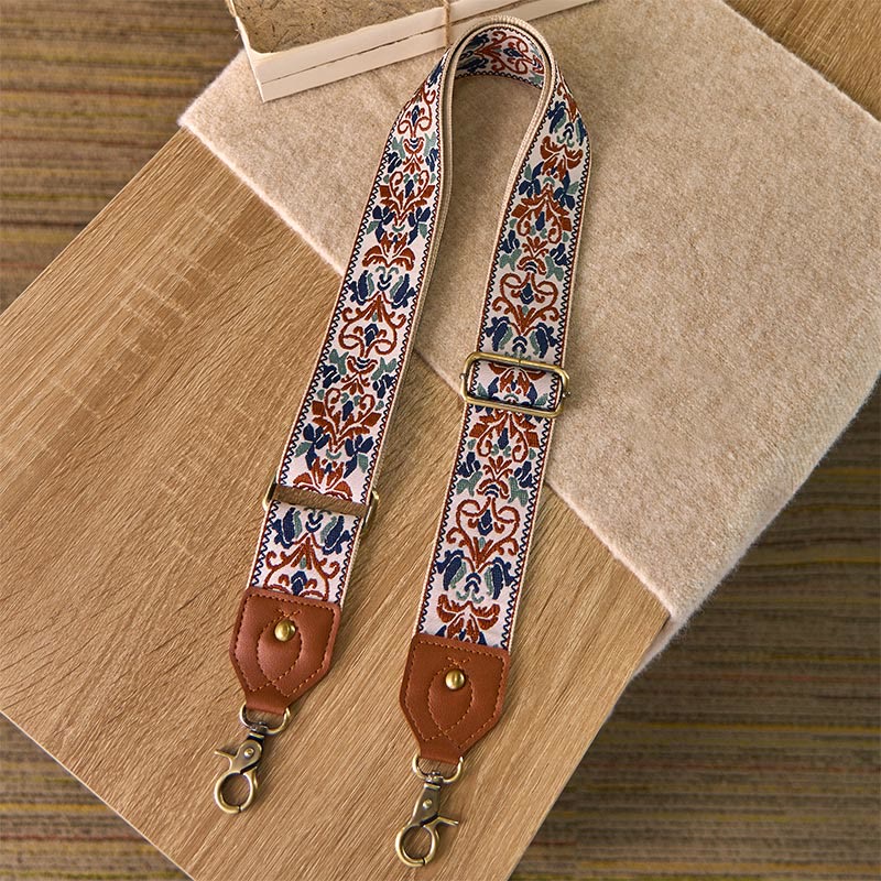 Nimara Ritual Flower Geometric Embroidery Adjustable Handbags Crossbody Shoulder Bag Straps Replacement