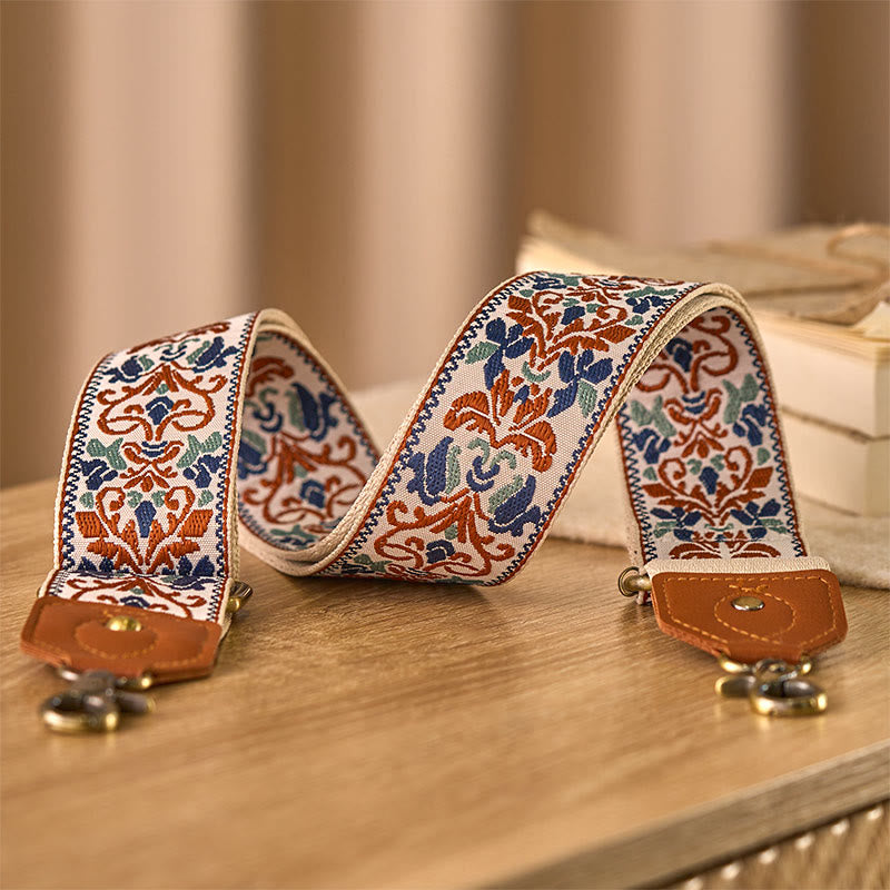 Nimara Ritual Flower Geometric Embroidery Adjustable Handbags Crossbody Shoulder Bag Straps Replacement
