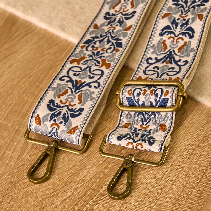Nimara Ritual Bohemian Flower Geometric Embroidery Adjustable Handbags Crossbody Shoulder Bag Purse Straps Replacement