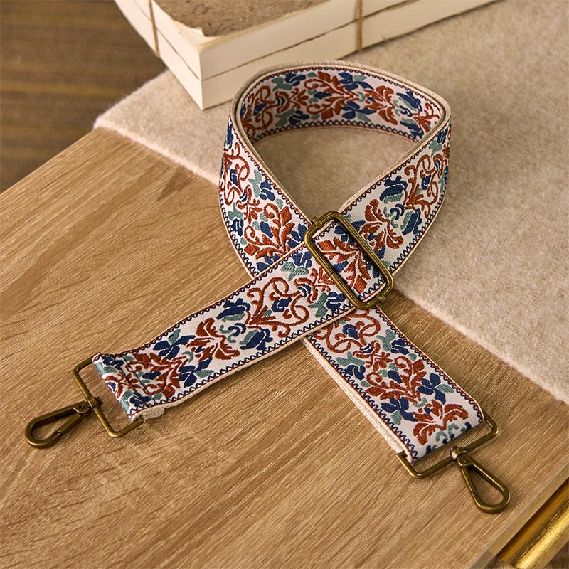 Nimara Ritual Bohemian Flower Geometric Embroidery Adjustable Handbags Crossbody Shoulder Bag Purse Straps Replacement
