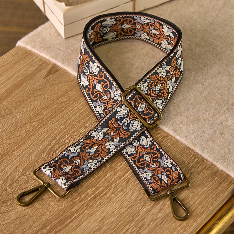 Nimara Ritual Bohemian Brown Flower Vine Adjustable Handbags Crossbody Shoulder Bag Straps Replacement