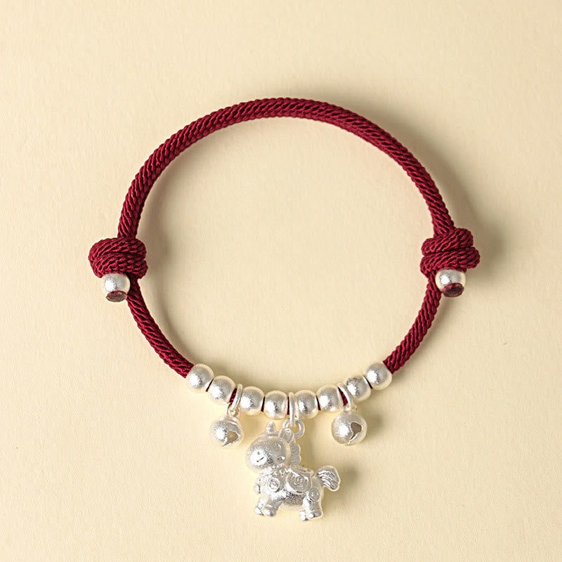 Nimara Ritual Year Of The Horse Multiple Horse Styles Rope Luck Strength Adjustable Bracelet
