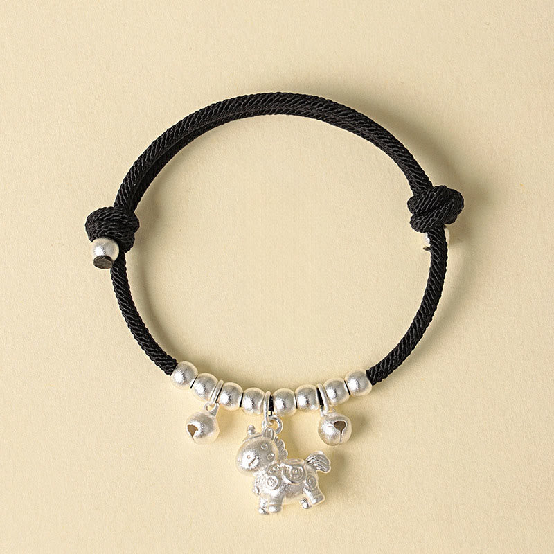 Nimara Ritual Year Of The Horse Multiple Horse Styles Rope Luck Strength Adjustable Bracelet