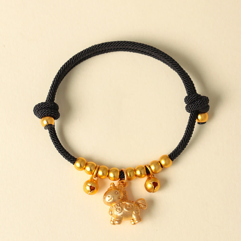 Nimara Ritual Year Of The Horse Multiple Horse Styles Rope Luck Strength Adjustable Bracelet