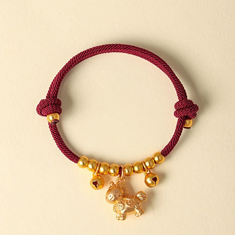 Nimara Ritual Year Of The Horse Multiple Horse Styles Rope Luck Strength Adjustable Bracelet