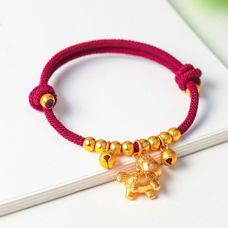 Nimara Ritual Year Of The Horse Multiple Horse Styles Rope Luck Strength Adjustable Bracelet