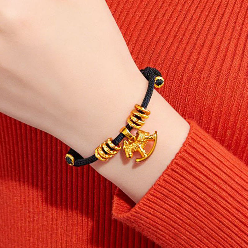 Nimara Ritual Year Of The Horse Simple Horse Circle Charm Rope Faith Bracelet