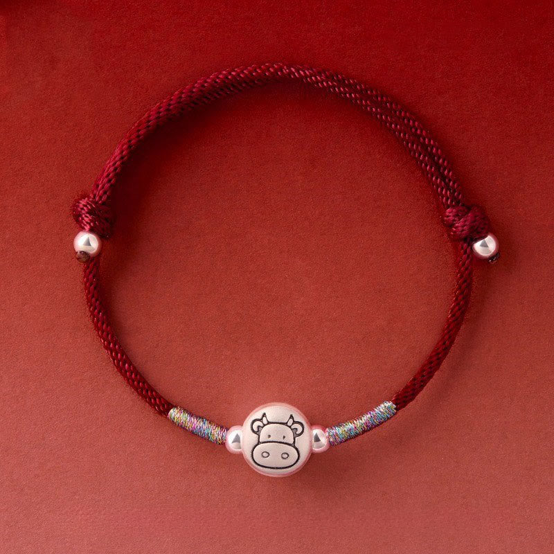 Nimara Ritual Year of the Horse 999 Sterling Silver Red String Luck Bracelet