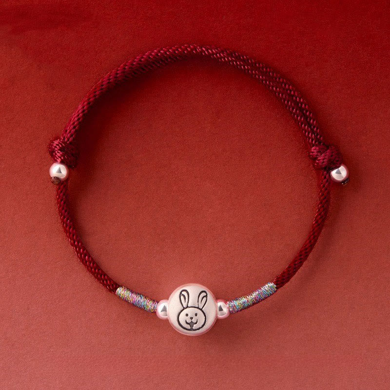Nimara Ritual Year of the Horse 999 Sterling Silver Red String Luck Bracelet