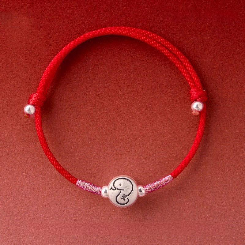 Nimara Ritual Year of the Horse 999 Sterling Silver Red String Luck Bracelet