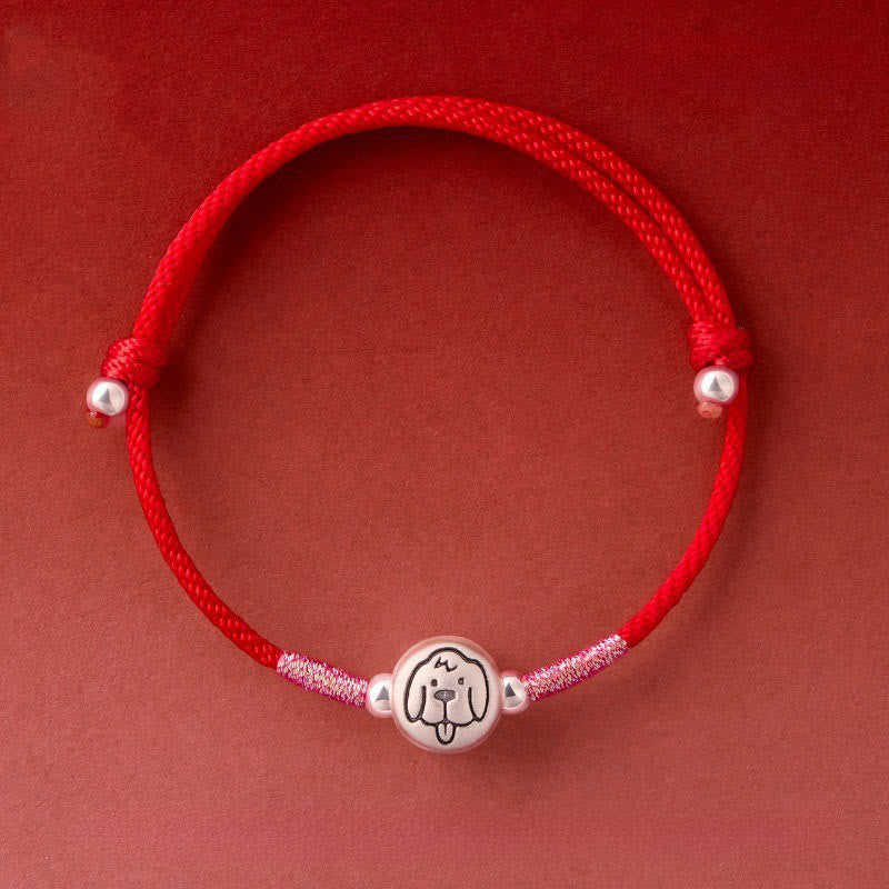 Nimara Ritual Year of the Horse 999 Sterling Silver Red String Luck Bracelet