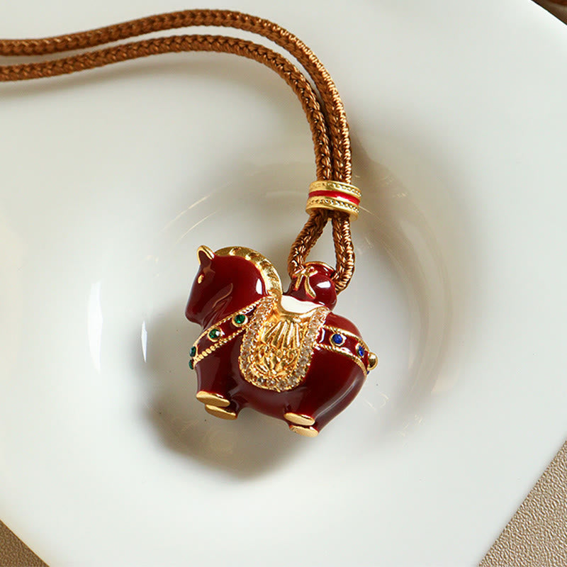 Nimara Ritual Year Of The Horse Copper Balance Necklace Pendants