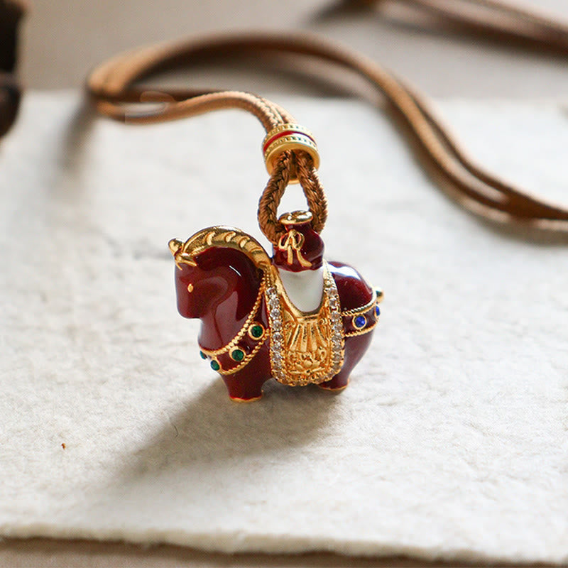 Nimara Ritual Year Of The Horse Copper Balance Necklace Pendants