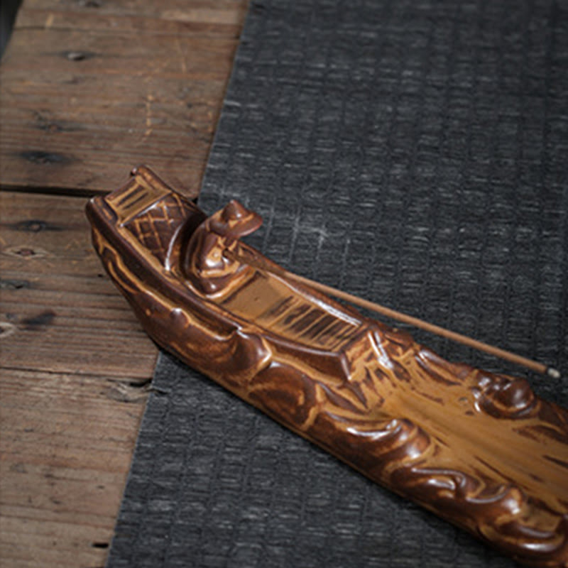 Nimara Ritual Small Boat Cicada Home Decoration Incense Burner