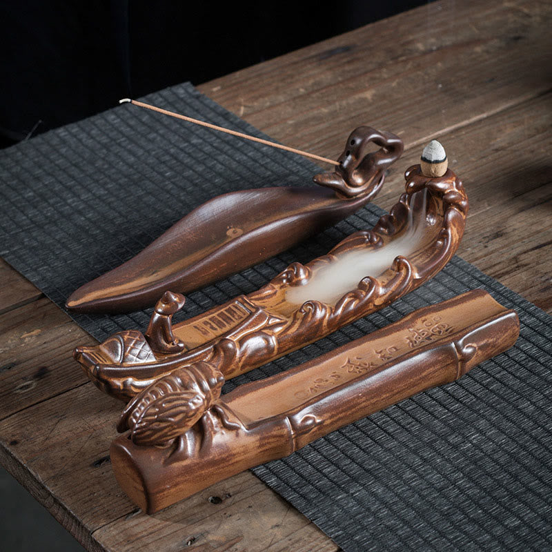 Nimara Ritual Small Boat Cicada Home Decoration Incense Burner