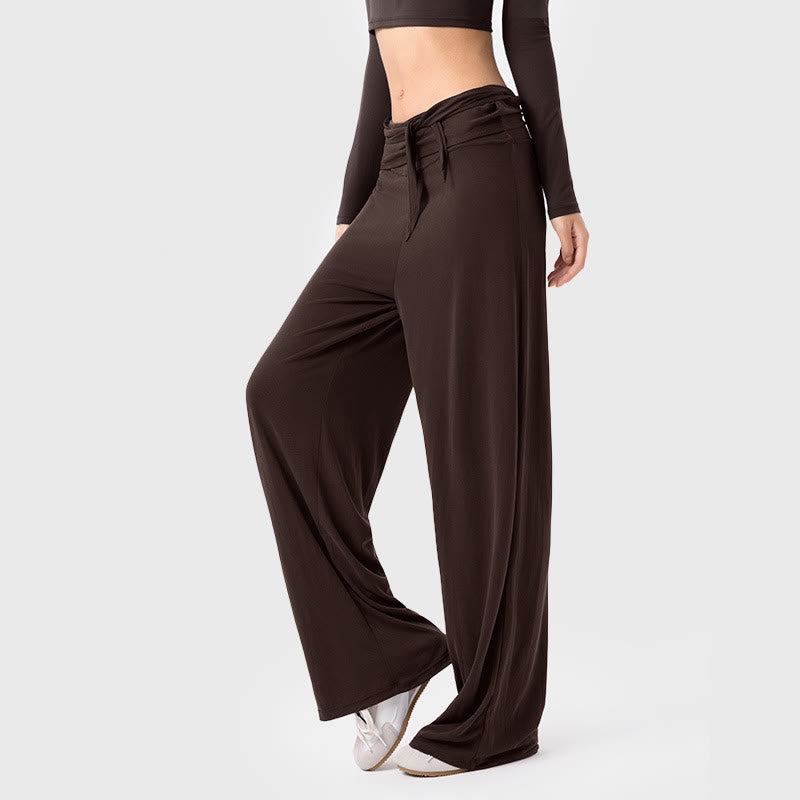 Nimara Ritual Casual Lace-up Breathable Sports Women's Wide Leg Pants