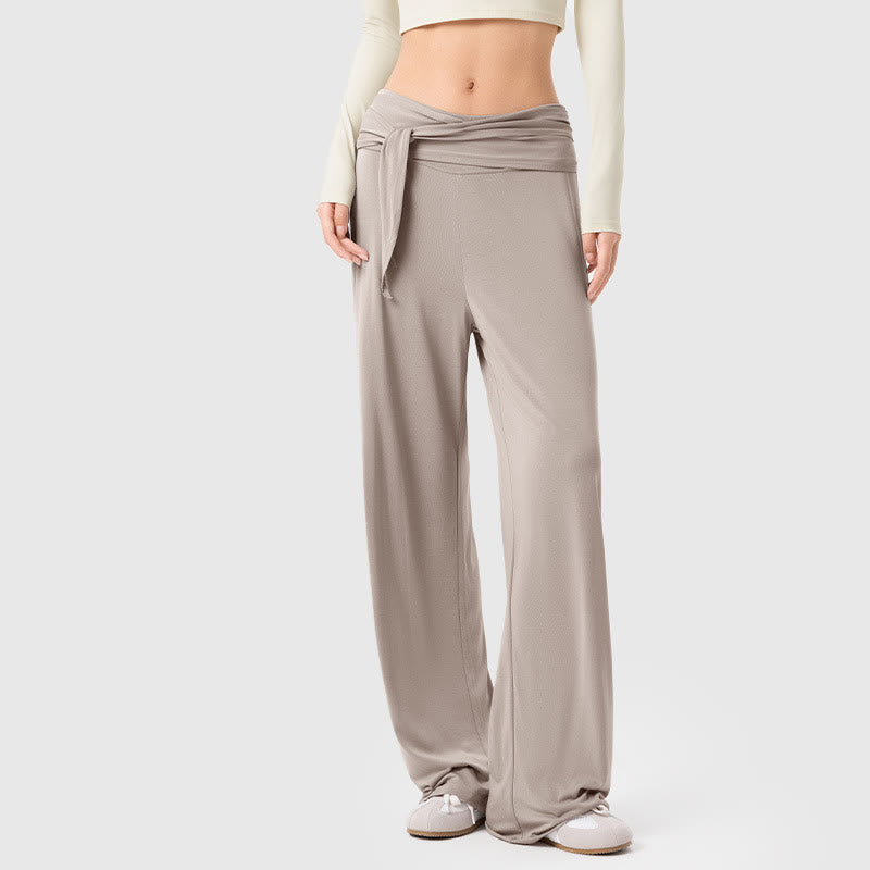 Nimara Ritual Casual Lace-up Breathable Sports Women's Wide Leg Pants