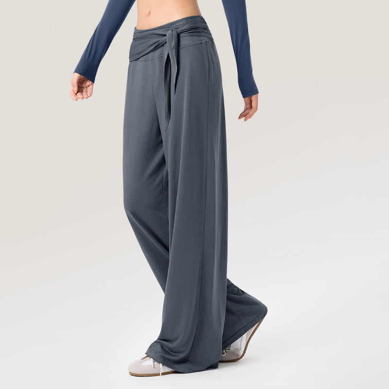 Nimara Ritual Casual Lace-up Breathable Sports Women's Wide Leg Pants