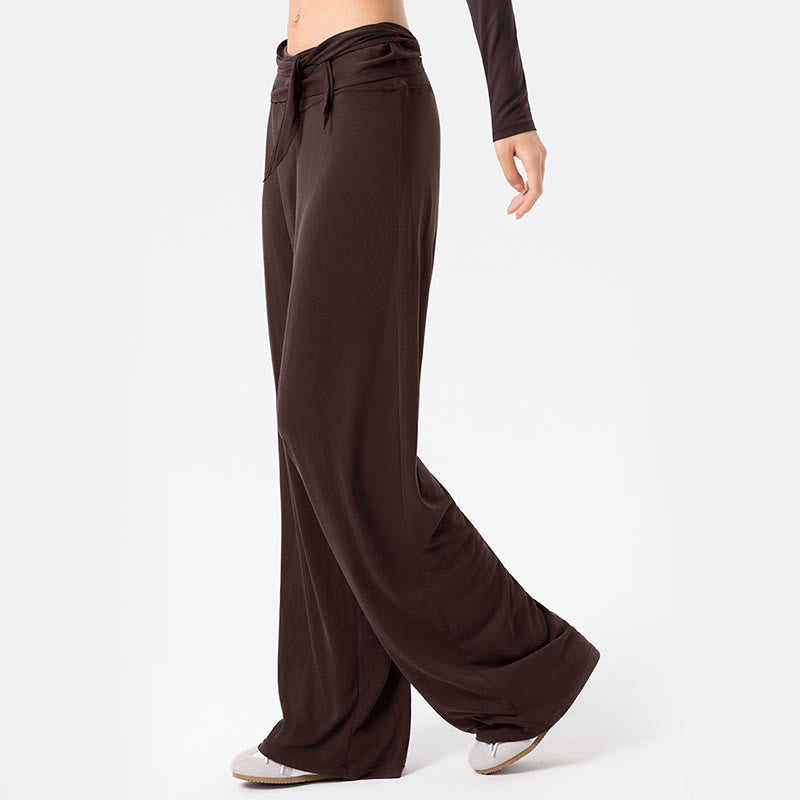 Nimara Ritual Casual Lace-up Breathable Sports Women's Wide Leg Pants