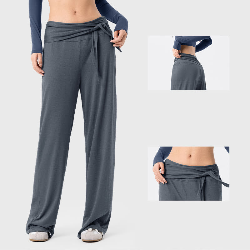Nimara Ritual Casual Lace-up Breathable Sports Women's Wide Leg Pants