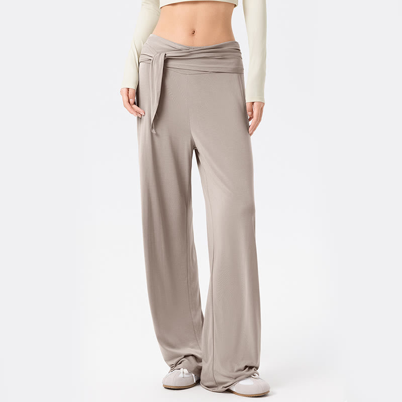 Nimara Ritual Casual Lace-up Breathable Sports Women's Wide Leg Pants