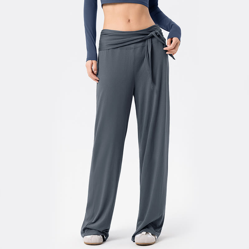 Nimara Ritual Casual Lace-up Breathable Sports Women's Wide Leg Pants