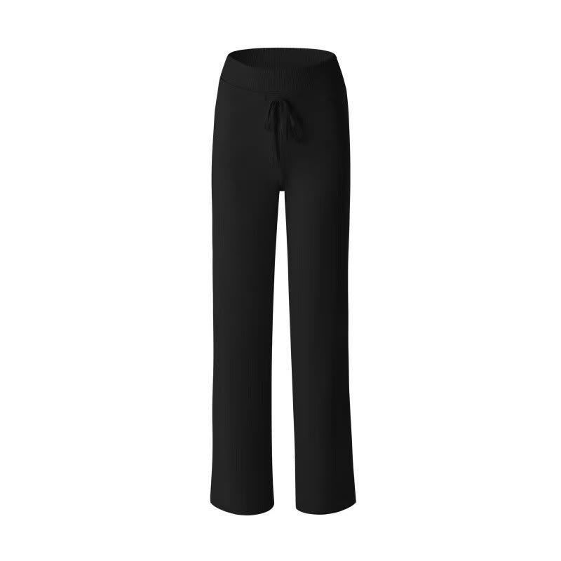 Nimara Ritual Casual Drawstring Yoga Sports Gym Elastic Waist Women's Wide Leg Pants