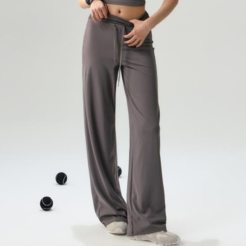 Nimara Ritual Casual Drawstring Yoga Sports Gym Elastic Waist Women's Wide Leg Pants