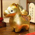 Nimara Ritual Year Of The Horse Gold Ingot Cute Pony Doll Prosperity Home Decoration