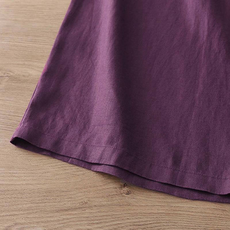 Nimara Ritual Women's Fall Commute Solid Color Zipper Design Cotton Wide Leg Pants With Pockets