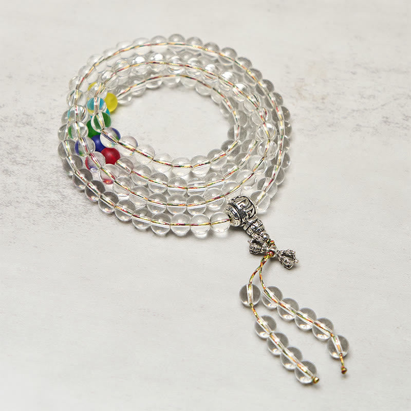 Nimara Ritual Vajra Charm Liuli 108 Beads Spiritual Power Strength Mala