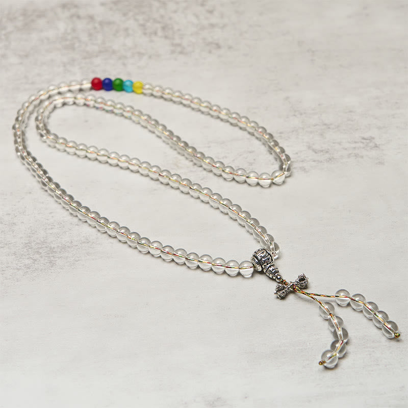 Nimara Ritual Vajra Charm Liuli 108 Beads Spiritual Power Strength Mala