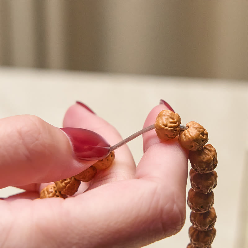 Nimara Ritual Tibetan 108 Beads Bodhi Seed Wealth Auspiciousness Mala
