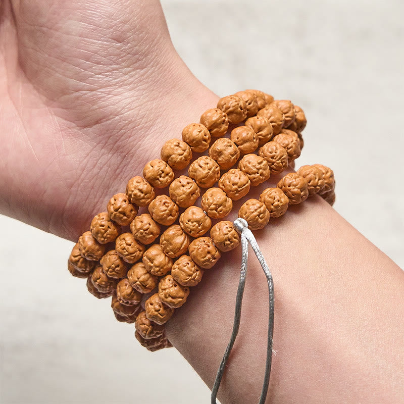 Nimara Ritual Tibetan 108 Beads Bodhi Seed Wealth Auspiciousness Mala