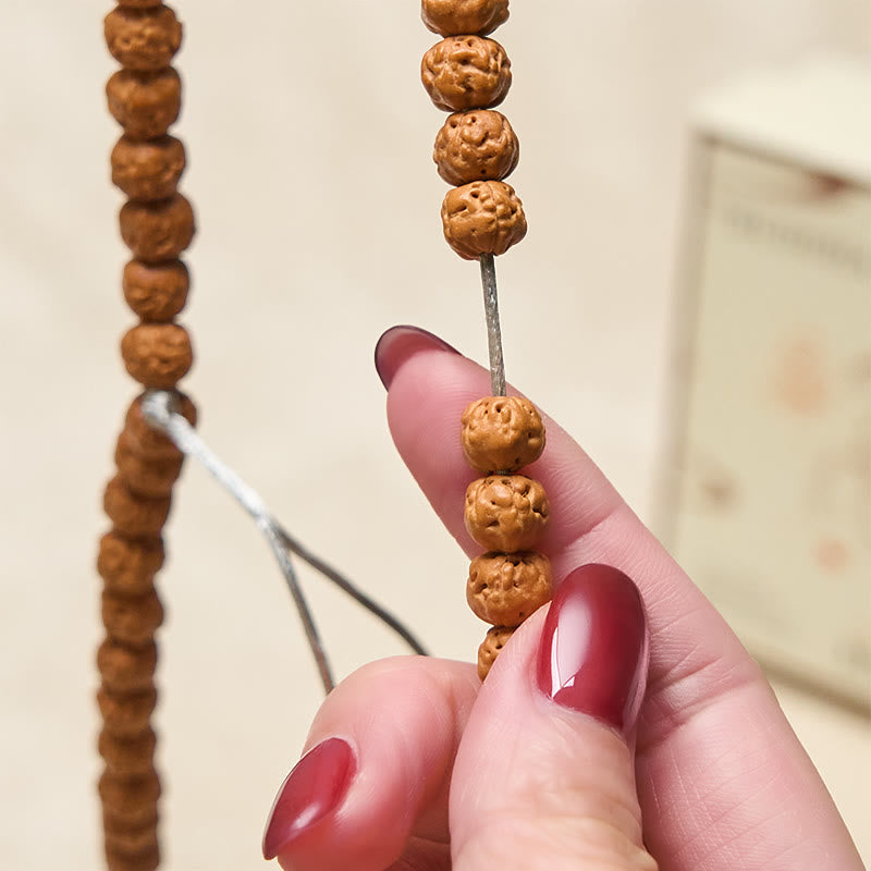 Nimara Ritual Tibetan 108 Beads Bodhi Seed Wealth Auspiciousness Mala
