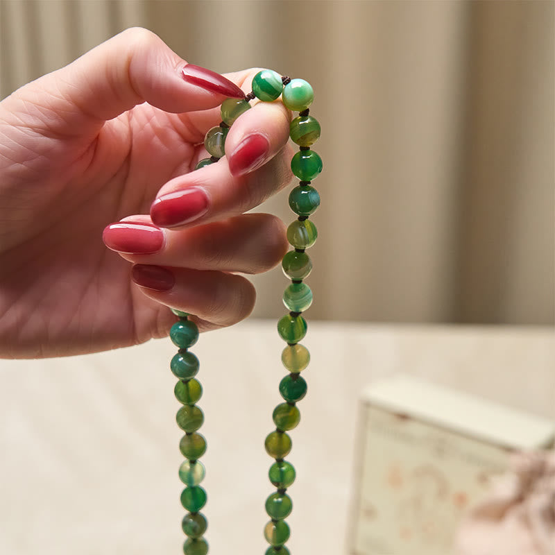 Nimara Ritual Bead Malachite Tassel Protection Bracelet