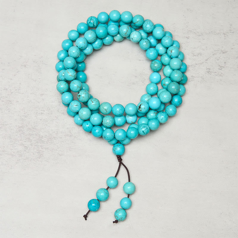 Nimara Ritual 108 Beads Turquoise Wisdom Balance Mala