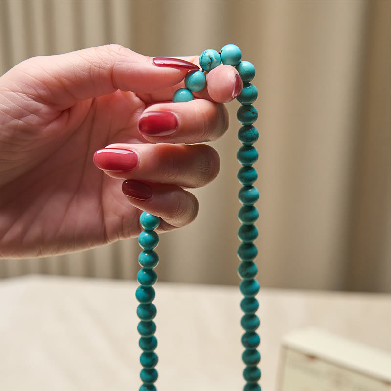 Nimara Ritual 108 Beads Turquoise Wisdom Balance Mala