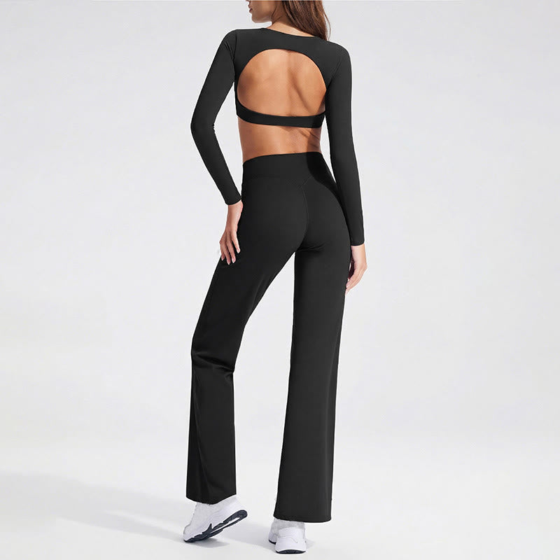 Nimara Ritual Long Sleeve Backless Bra Sports Fitness Yoga Women's Tank Top