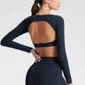 Nimara Ritual Long Sleeve Backless Bra Sports Fitness Yoga Women's Tank Top