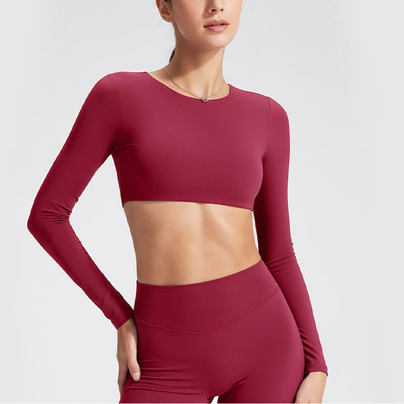 Nimara Ritual Long Sleeve Backless Bra Sports Fitness Yoga Women's Tank Top
