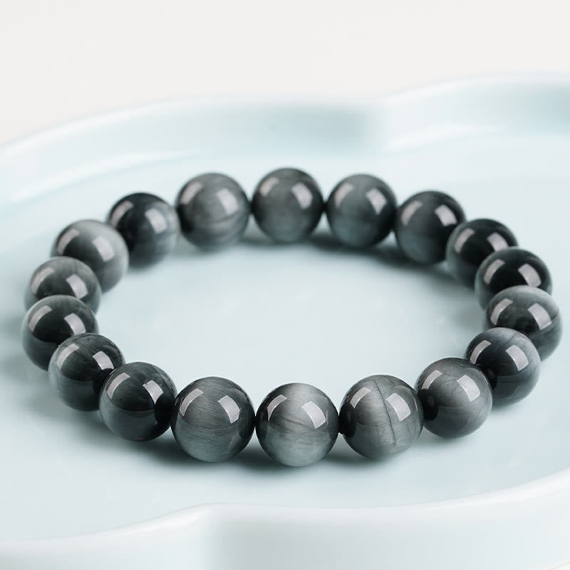 Nimara Ritual Eagle's Eye Stone Positive Calm Beaded Bracelet