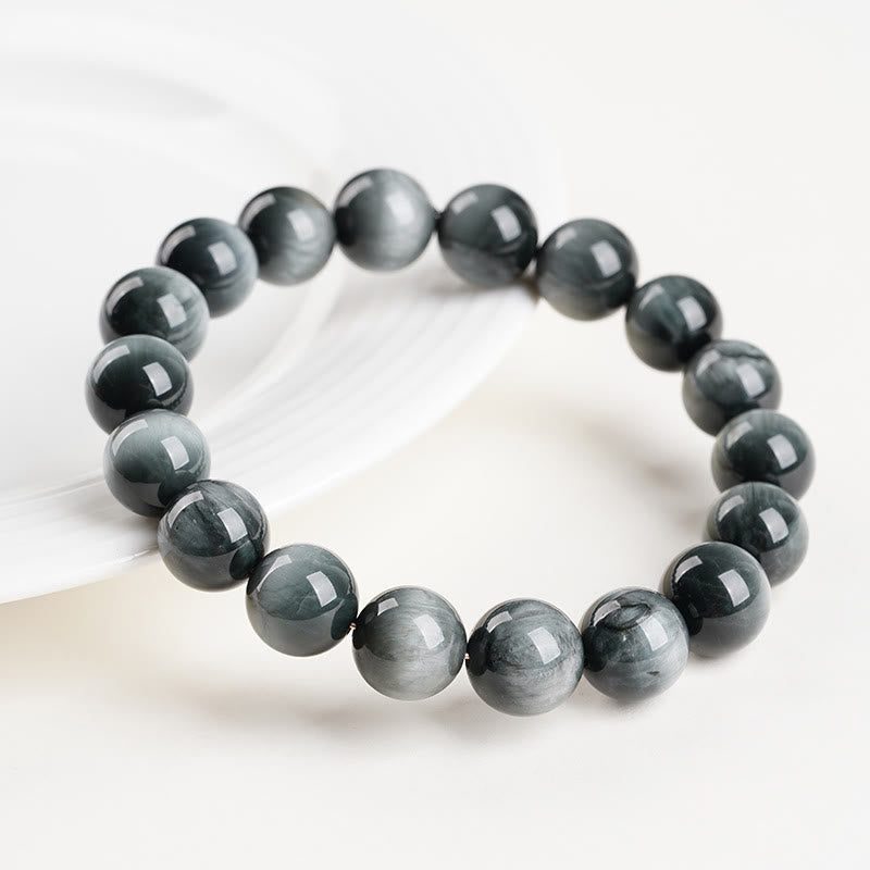 Nimara Ritual Eagle's Eye Stone Positive Calm Beaded Bracelet