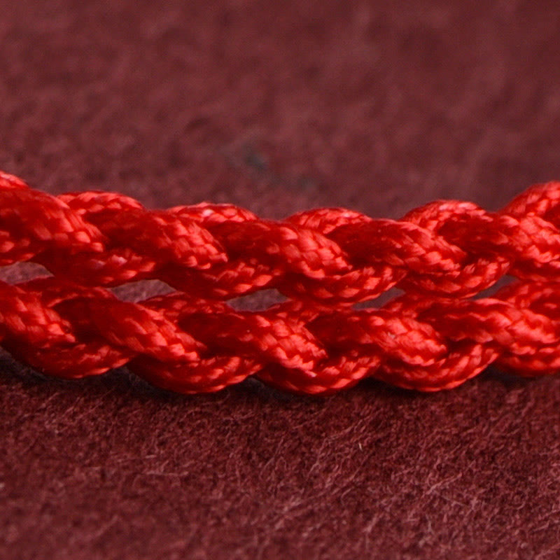 Nimara Ritual Gourd Peach Wood Rope Adjustable Wealth Luck Bracelet