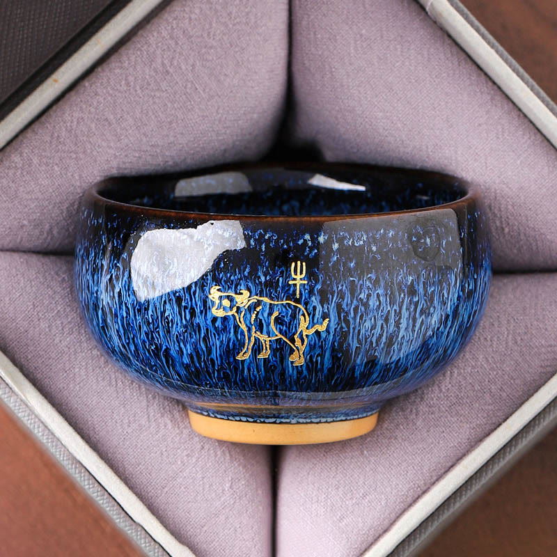 Nimara Ritual Chinese Zodiac Year Of The Horse Ceramic Teacup Kung Fu Tea Cup 135ml