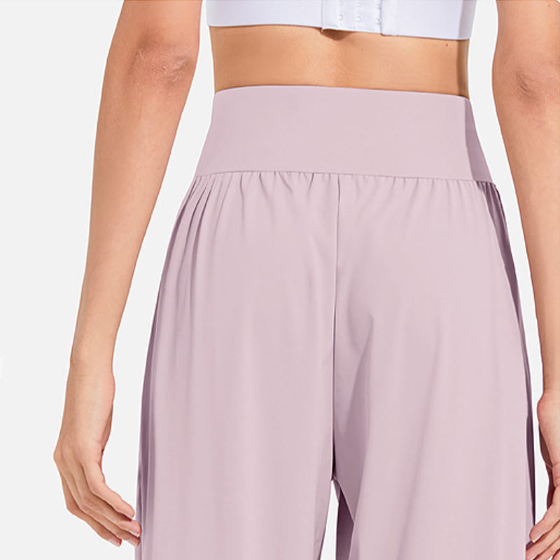 Nimara Ritual Plain Drawstring Elastic Waist Design Women's Harem Pants Sports Yoga Sweatpants With Pockets