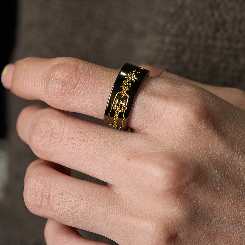 Nimara Ritual Copper Word Adjustable Balance Ring