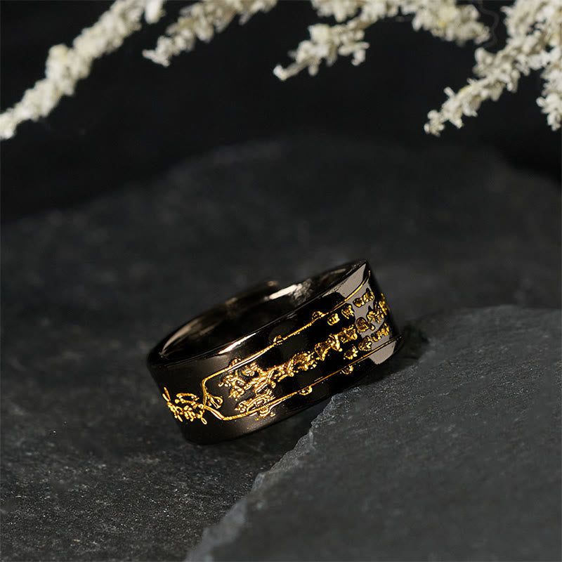 Nimara Ritual Copper Word Adjustable Balance Ring