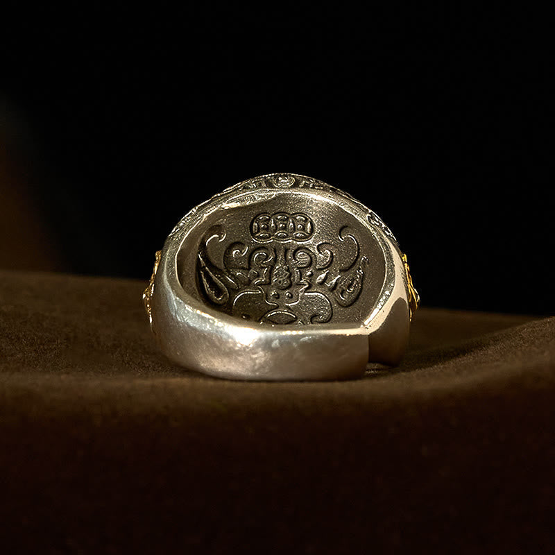 Nimara Ritual Copper Bagua Copper Coins Wealth Rotatable Adjustable Ring