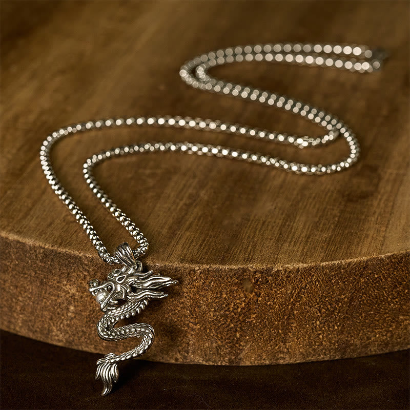 Nimara Ritual Dragon Copper Balance Luck Necklace Pendant